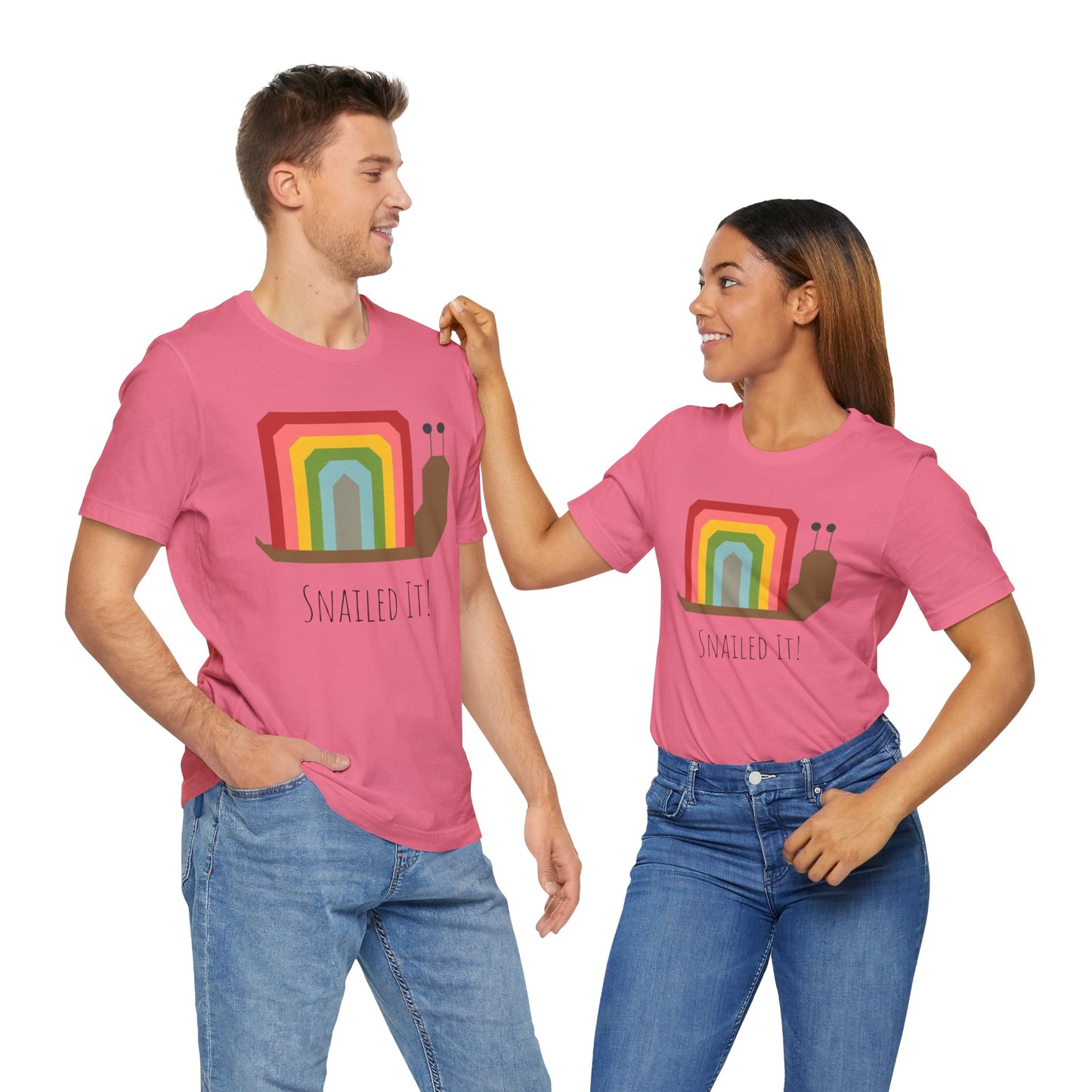 Rainbow Snailed It! Short Sleeve Tee