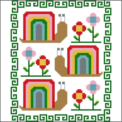 The Snail-Bow Cross Stitch Chart