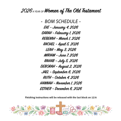 Women Of The Old Testament Block Of The Month Bundle